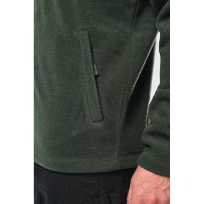 Full zip microfleece jacket man